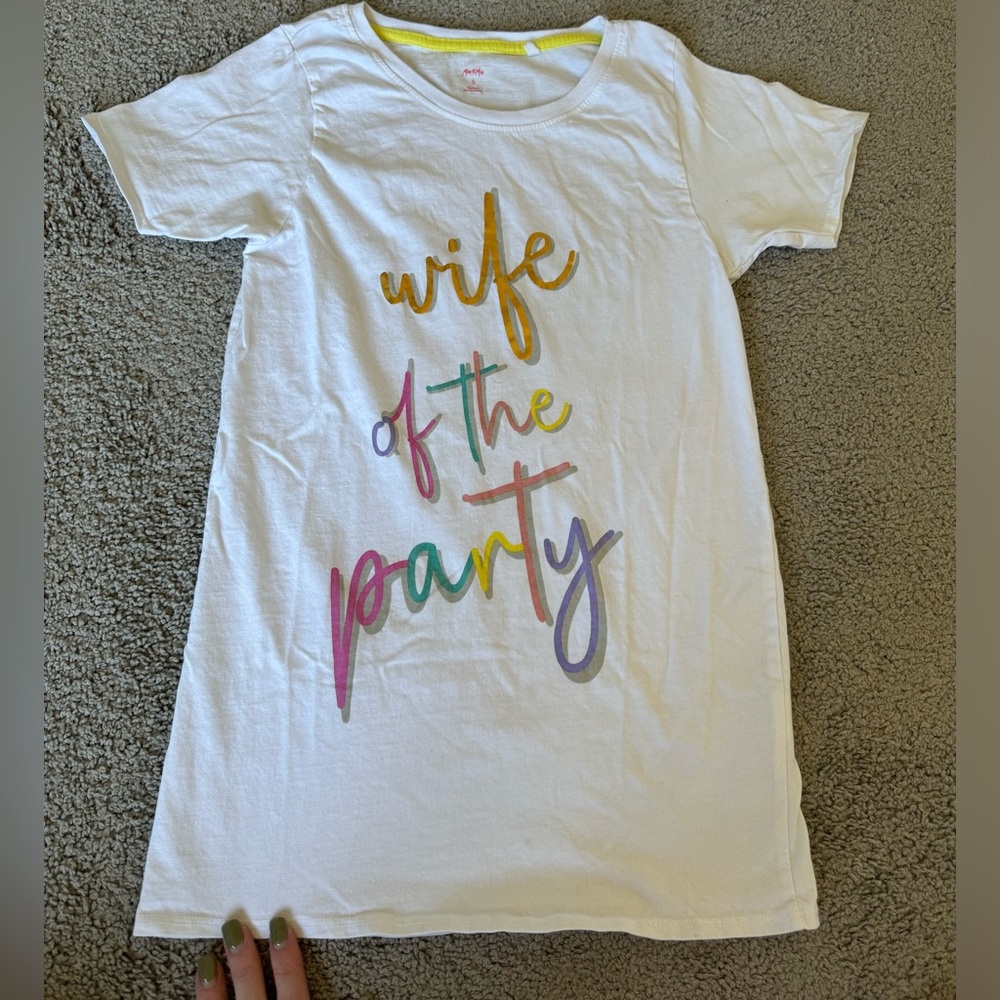 “Wife of the party” miss to Mrs T-shirt for bride